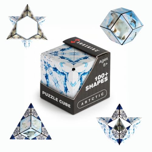 Image of Shashibo DODECA Magnetic Puzzle Cube, Sensory Fidget Toy for Adults & Kids, Stress Relief Fidget Toy for All Ages, Cool Fidget Toys for Desk, Shape Shifting Box, 100+ Possible Shapes