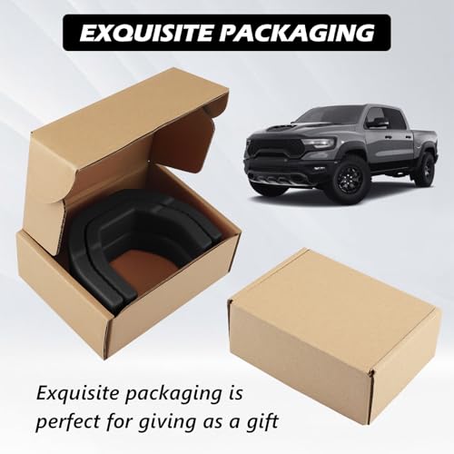 TECHPICCO Front Tow Hooks Covers for RAM 1500 2019-2026 Black by TECHPICCO - Used condition - Image 8