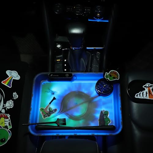 Kit de bandeja iluminada LED con accesorios de neón para salón 3