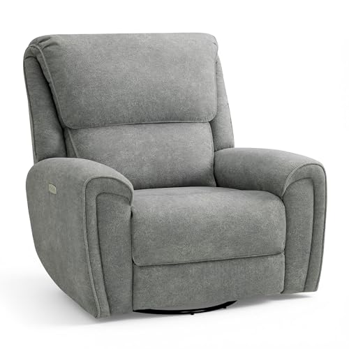 MCombo 400lbs Heavy Duty Power Recliners, Oversized Swivel Rocker Power