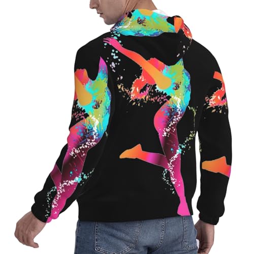 Pull à capuche athlétique homme chaud tailles S à 4X coupe ample - 3