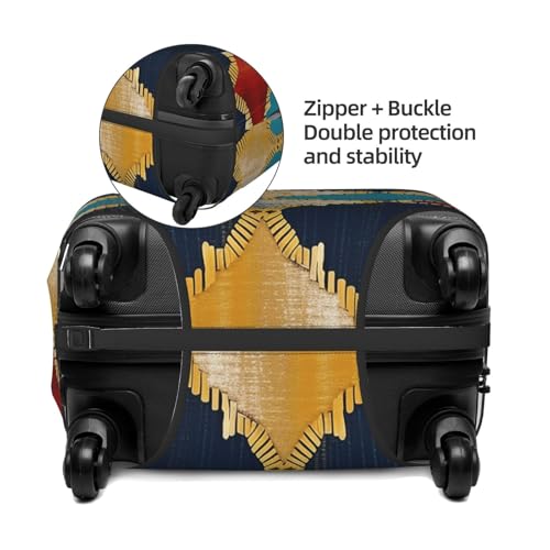 Luggage Cover Washable Elastic Suitcase Covers stripe stitching Travel Baggage Cover Fashion Anti-scratch Suitcase Protector Decoraitve Covers Fits 18-32 Inch Luggages Large3