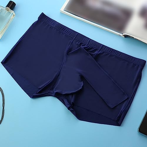Maiyifu-GJ Men's Ice Silk Elephant Nose Underpants Quick Dry Sexy Breathable Boxer Brief Traceless Bulge Pouch Underwear3