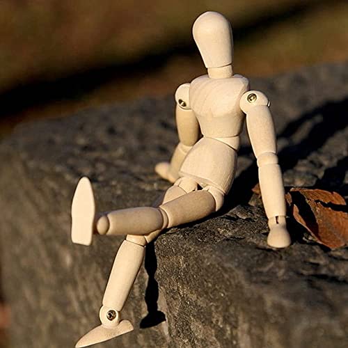 Dzxin Gliederpuppe, 20cm Mannequin Mannequin Modellpuppe Holzpuppe zum Zeichnen, Malen, Kunst