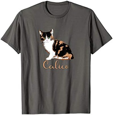 Cute Calico Cat T-shirt Men Women Girls Kids T-ShirtOEKO-TEX STANDARD 100