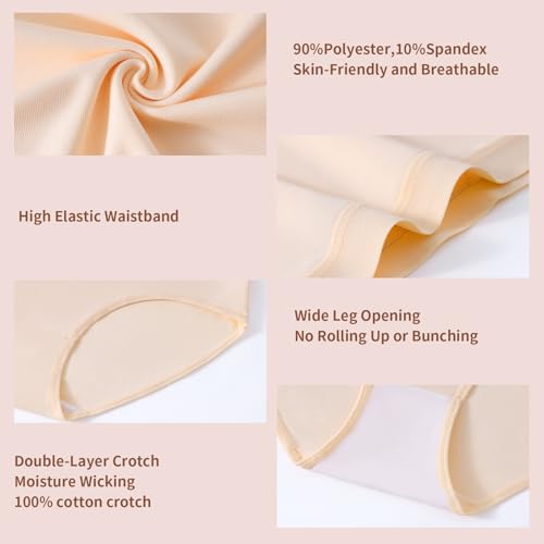 Image of Womens Underwear Pack,C Section High Waisted Tummy Control Moisture-Wicking Brief Underwear,plus size Panties 6Packs