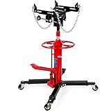 XtremepowerUS Heavy Duty 1/2 Ton Hydraulic Telescopic Transmission Jack 2-Stage Hydraulic...