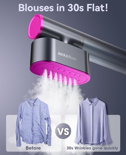 مراجعة Jack & Rose SC-001 — مكواة بخار سفر 2‑في‑1 (100–220V) | تسخين خلال 15 ثانية و لوح سيراميكي كبير - الصورة 4