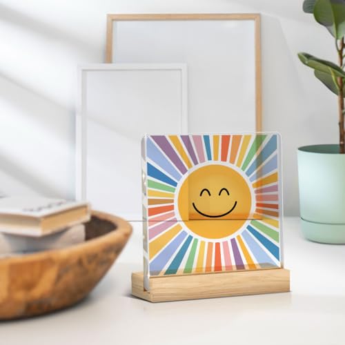 Image of Sun Decor, Sunshine Gifts, Inspirational Office Supplies Human Sunshine Gift Decor Sign Motivational Appreciation Gifts for Teacher Coworker Doctor Cubicle Accessories Home Table Decorations