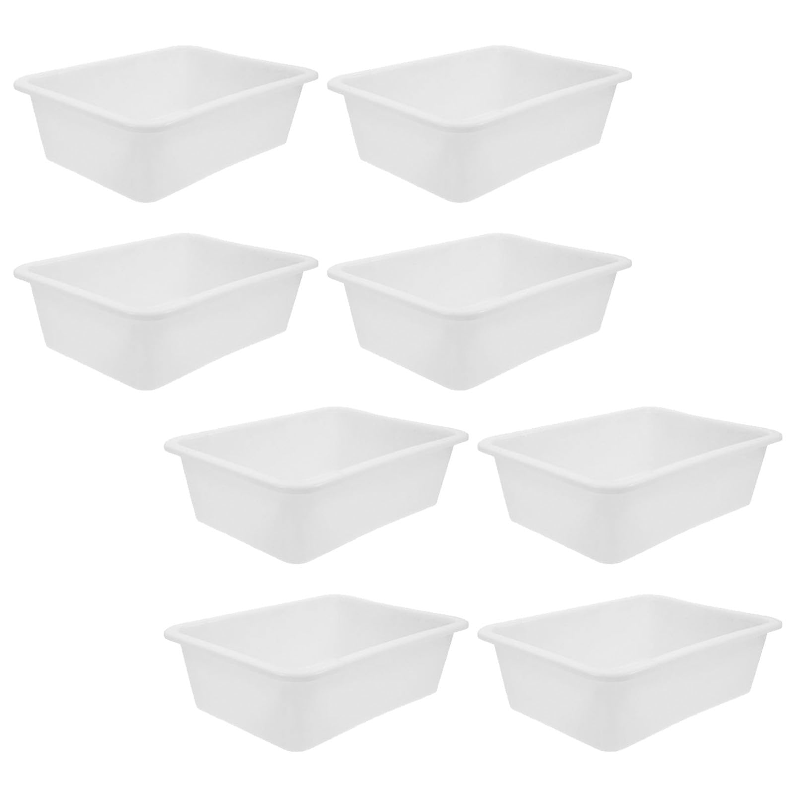 Gadpiparty 8 Piezas Bandeja Organizadora de Plástico Apilable para Aula
