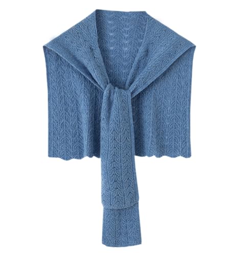 DAIMIDY Women's Hollow Out Crochet Sweater Shawl Wraps Travel Casual Scarf Cape