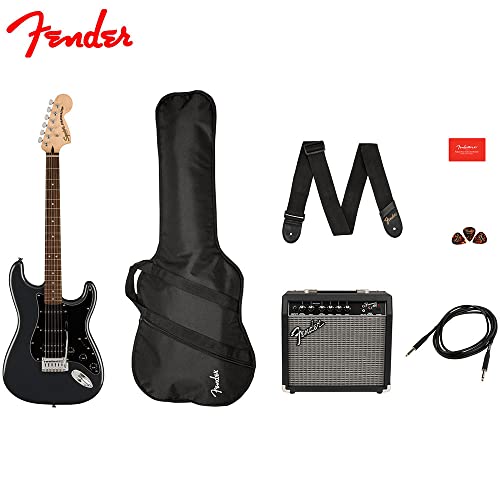 Image of Fender Squier Affinity Strat HSS Pack Charcoal Frost Metallic 0372821469