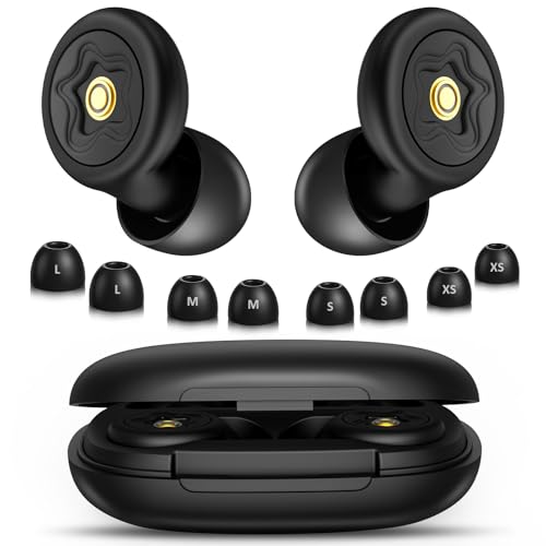 Mexgcom Bouchon D'oreille, avec Réduction de Bruit 45dB, Réutilisables, Réduisant le Bruit pour Dormir, 8 Embouts en 4 Tailles pour Protection Auditive, Bons pour Dormir, Voyager