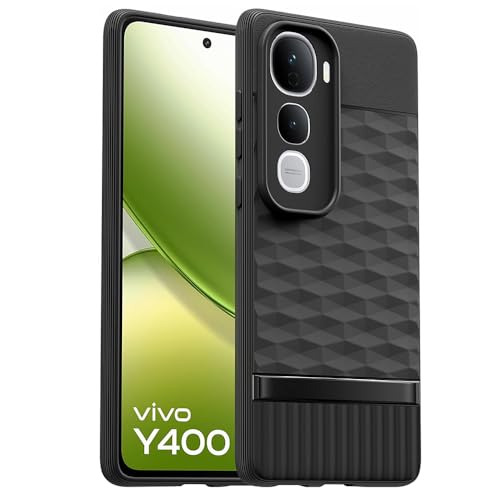 Image of Shockproof Case for Vivo Y400 5G / Y400 4G | Full Camera Protection | TPU Flexible Back Cover for Vivo Y400 5G / Y400 4G (Matte Black)