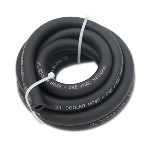 3/8 Transmission Oil Cooler Hose - 300 PSI Fuel Line Hose J1532 For Transmission Fluid Oil Coolant Diesel Hydraulic Fluid Lubricant Gas