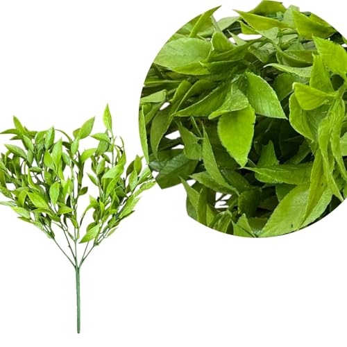 Image of Art Street Artificial Curry Tree Leaves Bunch for Vase Ideal for Home Decor|Kitchen Decoration| for Table Placement Office Desk, Size 11 Inch | Set of 4 Green| (Vase Not Included)