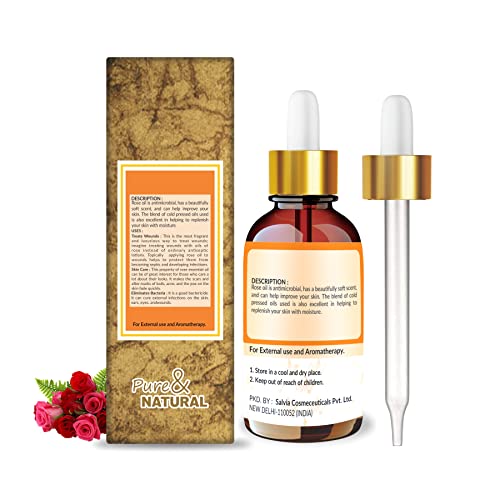 Image of Crysalis Rose (Rosa) Oil 100% Pure Undiluted Essential Organic Rose Anti-Aging And Skin Toner,Reduces & Reverses The Signs Of Aging, Dark Spot And Breakouts-Prone Skin- 100ml