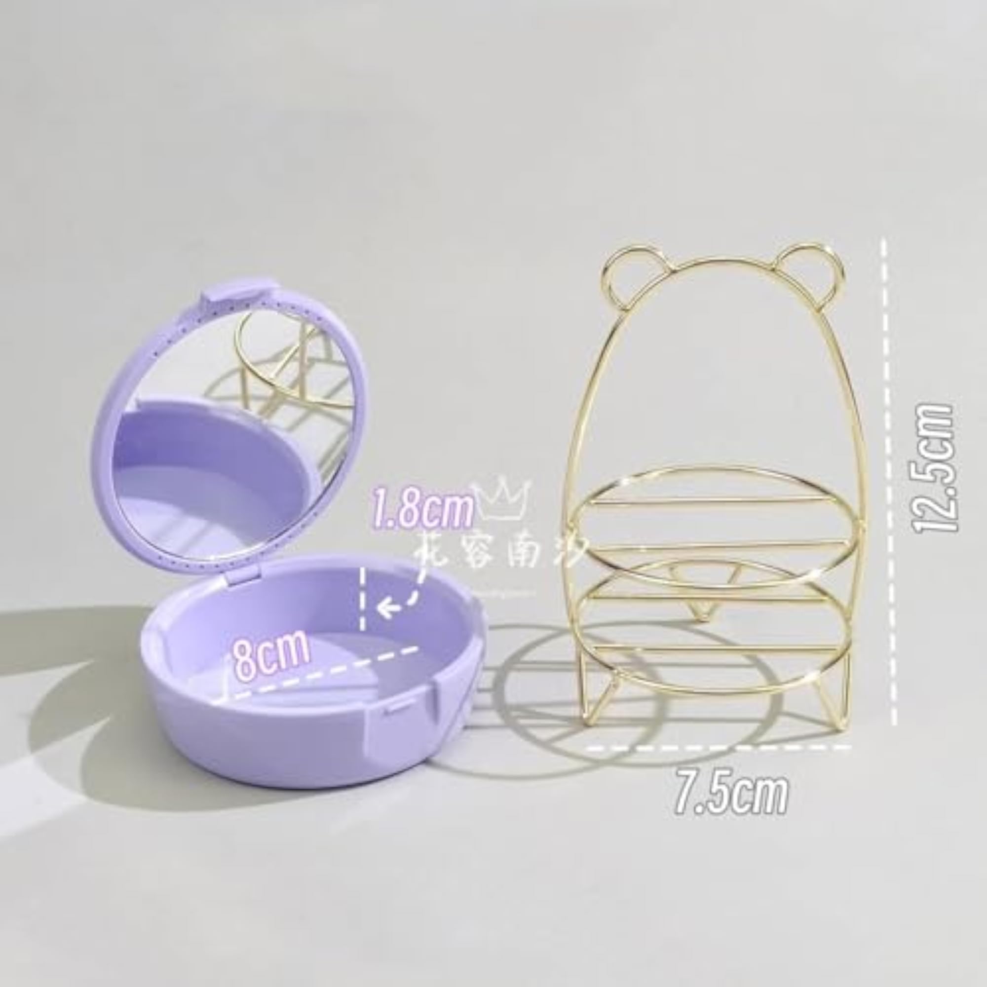 Metal Makeup Organizer Rack for Beauty Blenders