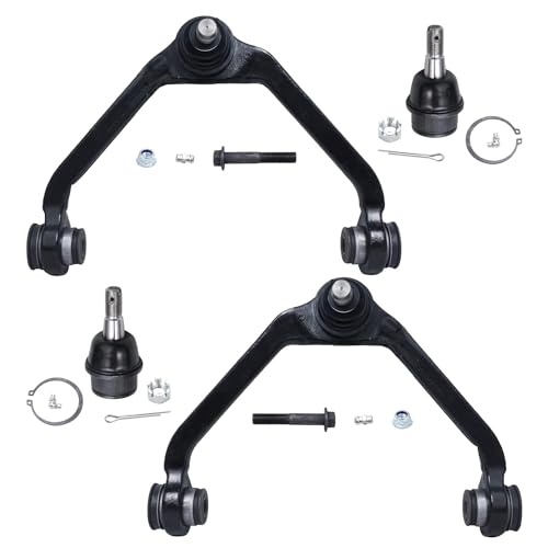 Image of Detroit Axle - Front Upper Control Arms Kit for Ford Ranger Mazda B3000 B4000, 2 Upper Control Arms w /Ball Joints, 2 Lower Ball Joints Replacement - [1-Piece Design]