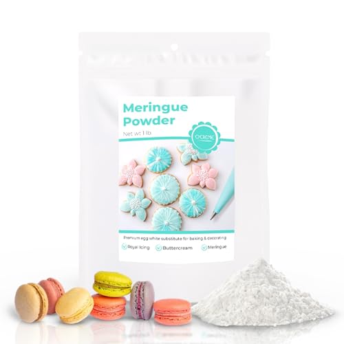 O’creme Meringue Powder Cake Decorating Supplies – 1Lb Bag Egg White Substitute Meringue Powder For Royal Icing, Buttercream – Gluten Free Buttercream Frosting Mix