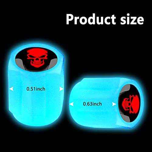 Aokdom AOKDOM-VALVE CAP-16PCS-1001 16Pcs Fluorescent Tire Valve Stem Caps,Luminous Auto Wheel Air Valve Cap,Universal Decoration Accessories thumb #1