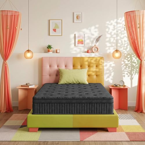 inight Twin Mattress 14 Inch - Medium Firm Hybrid for Single Bedroom, Anti Sag Pocket Coils + Bamboo Breathable Foam, for Heavy Set Sleepers and Combo Sleepers, Fiberglass Free