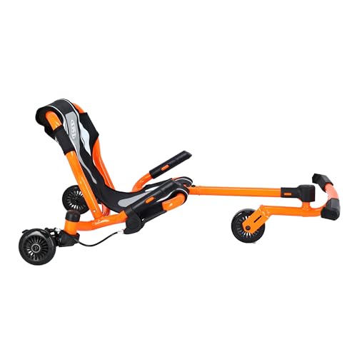 EzyRoller Drifter X Trike Dreirad Drift Kinderfahrzeug Spielgeräte für draußen Dreirad Kinder Dreiradscooter 6-14+ Jahre (orange)