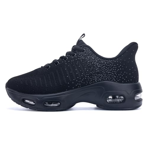 Quseek Slip On Shoes Women Walking Tennis Shoe Gym Casual Comfortable Running Workout Sneakers for Athletic Jogging US 6-11