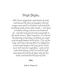 high flight inspiring poem unframed poster or print