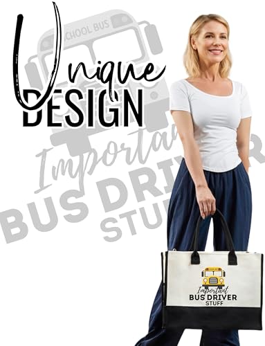 Bolso Tote con cierre superior para conductora de bus miniatura 2