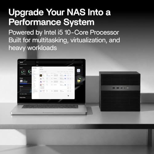 Image of ZimaCube Pro 6+4 Bay NAS, Intel Core i5-1235U, Built-in 256GB SSD, 10GbE + Dual 2.5GbE, Dual TBT4, PCIe Expansion, Self-Hosting Server, Powered by ZimaOS (Pro)