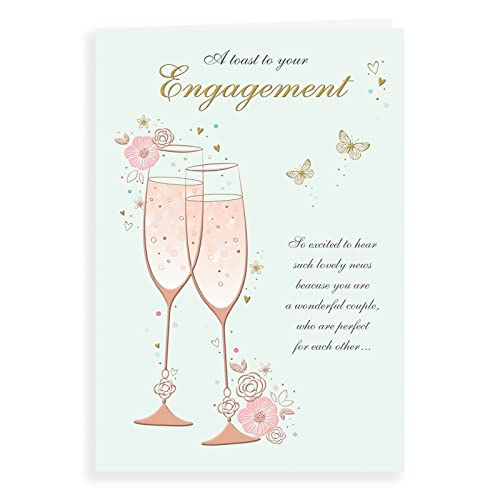 Classic Wedding Card Engagement - 9 x 6 inches - Regal Publishing