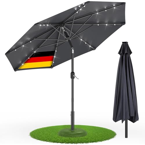 Parasol de jardin déporté en acier antirouille haute qualité