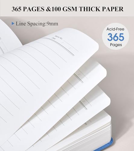 Paibas PAIBASA4LINED-A404 365 Page Thick Lined Journal Notebook For Men Women, A4 Large Leather Journals For Writing, Hardcover Notebooks For Work, School, Note Taking, Business, Travel Diary thumb #4