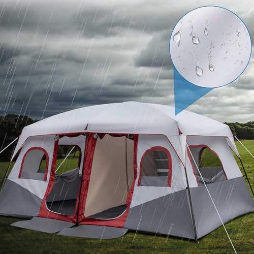 Carpa familiar impermeable para 8-12 personas miniatura 2