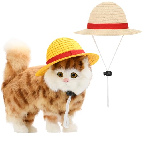 Sombrero de paja para mascotas para fiesta Halloween