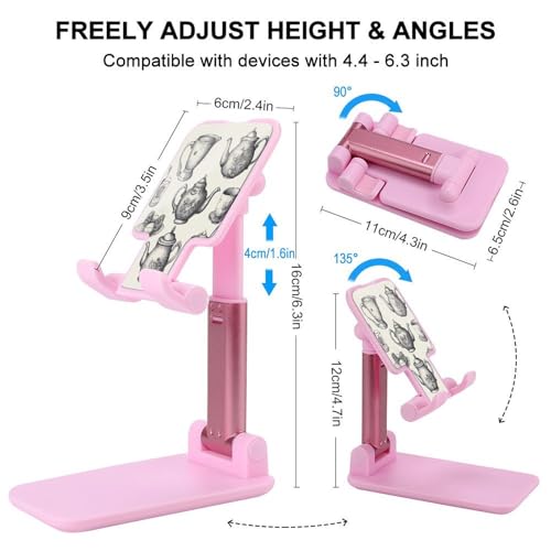 Support téléphone pliable de bureau réglable pour smartphone - 2