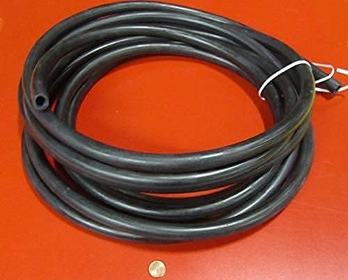 Acid Resistant Black Neoprene Round Tubing 80A .750" (3/4") OD x .500" (1/2") ID x 100 Ft. Length 1 Roll