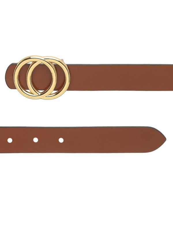 Image of TEAKWOOD LEATHERS Leather Belt for Women Belts Regular Fit Casual Formal Dress Jeans & Fashion Ladies Belts for Women Belts Regular Fit Belt Any Season | Fashion Belt for Women | T BT W 01