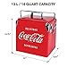 Coca-Cola Retro Ice Chest Cooler - Portable Ice Bucket with Bottle Opener, Vintage Style, Insulated for Camping, Beach, Picnic, RV, BBQs, Tailgating, Fishing, 18 Can Ice Box, 13L (14 qt)
