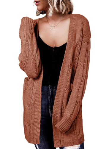 Image of Dokotoo Women Long Cardigan Open Front Knit Sweater 2026