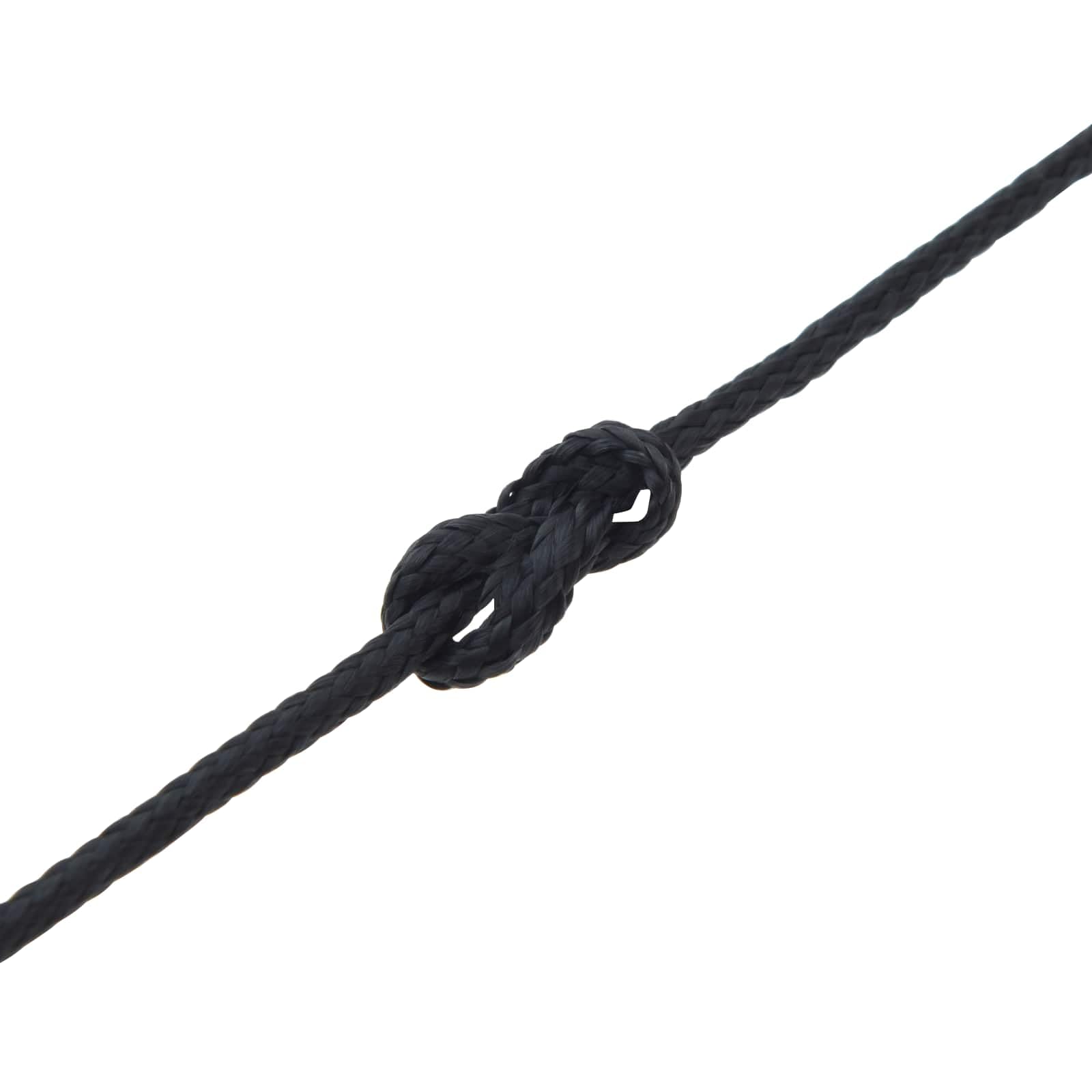 Cuerda de poliéster azul real de 50 m de largo, resistente a la intemperie y a los rayos UV, para vela, camping, jardín, taller, atar y asegurar al aire libre y uso en barcos