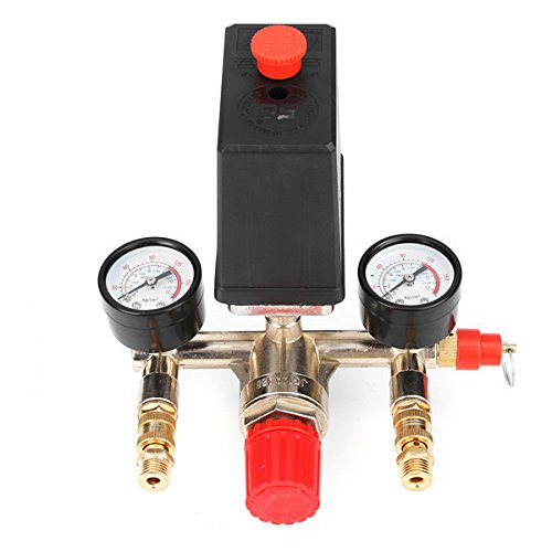 90-120 Psi sprężarka powietrza EsportsMJJ zawór regulacyjny rozdzielacz regulator Gauge