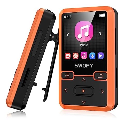 SWOFY 32GB Bluetooth Clip MP3 Player Cover