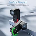 RunCam Thumb 2 FPV Mini Action Camera 4K60FPS 27g Remote-Control Recording with Gyroflow Stabilization ND Filter for FPV Drone Cinewhoop Airplane RC Car (Thumb 2+ND Filter Set)