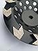 7 inch Diamond Grinding Cup Wheel Grit 30/35 Arrow Diamond Segment for Concrete Epoxy Glue Mastic Paint and Coating Removal 5/8-11 Thread