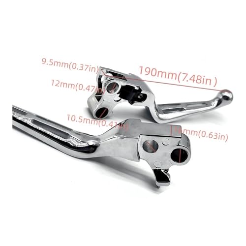 Levier de frein chrome pour Harley Davidson 1996-2013 | Finition miroir
