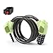 YIFULIN Bike Lock Cable 5Digits Resettable Combination Cable Lock Bike Code Lock Small Security Bike Lock for Mountain Bicycles