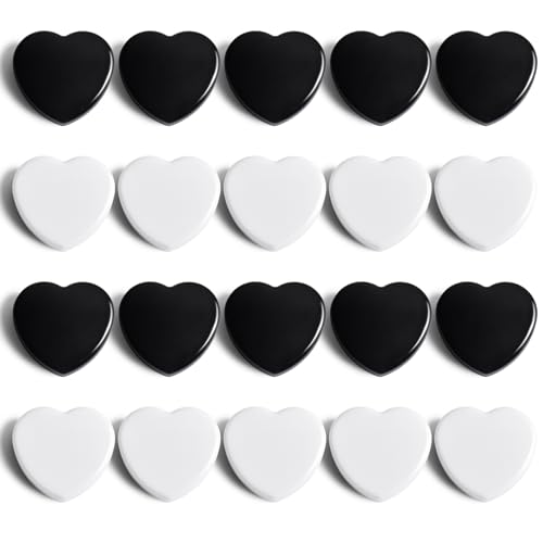 Imanes decorativos mini en forma de corazón, pack 20