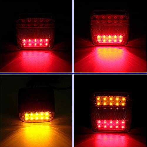 2 Peças Car Trailer Trucks Luz Traseira 26 Led Luz De Travagem Luzes De Sinalização De Viragem Trase